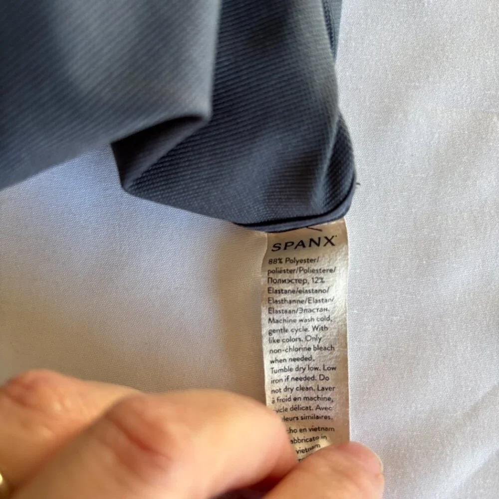 SPANX "Out Of Office" Sleeveless Shell Tank - Dark Storm / Gray - M - Picture 5 of 8